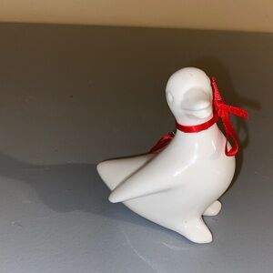 Dept 56 Fine Bone China Christmas Tree Ornament Duck Goose Holiday Bird